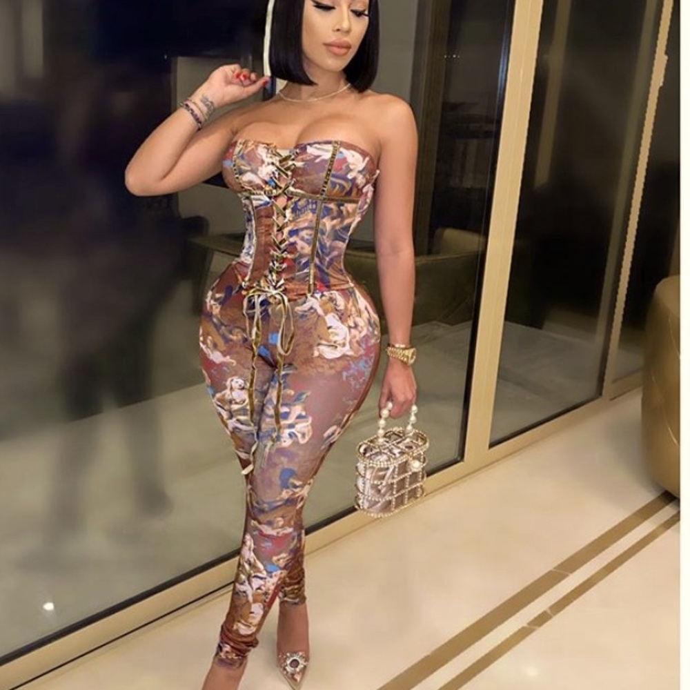 Mona Lisa Two Piece Corset Set